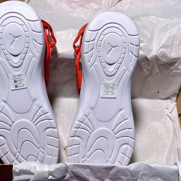 Puma Women’s Sportie Sandals - Poppy Red and White - Picture 4 of 5